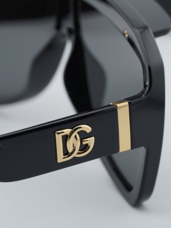 Dolce & Gabbana DG6205 501/87 Square Sunglasses - Black/Grey main image 4